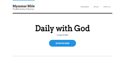 Desktop Screenshot of myanmarbible.com