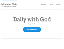 Tablet Screenshot of myanmarbible.com